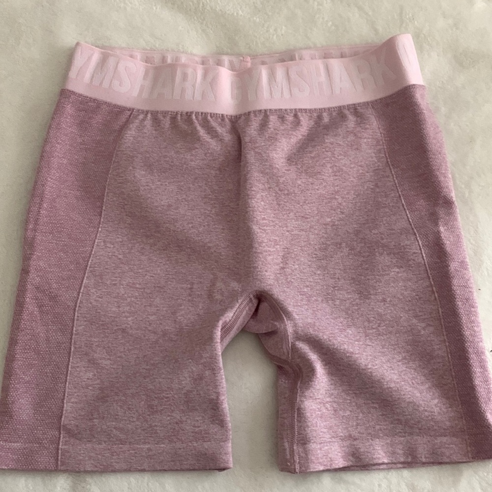 pink gym shark shorts